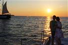 Santorini Sunset Dinner Cruise Including Nea Kameni Visit