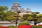 Himeji Castle, Koko-en Garden and Akashi Kaikyo Bridge from Osaka